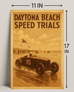 Daytona Beach Speed Trials Poster PosterGoat