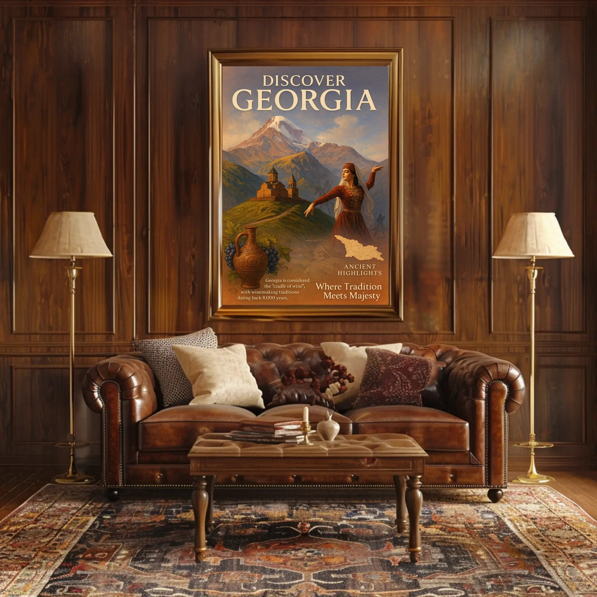 Discover Georgia Where Tradition Meets Poster