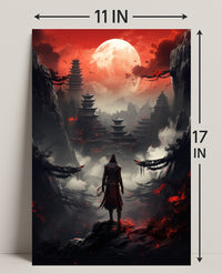 Warrior Under The Blood Moon Poster