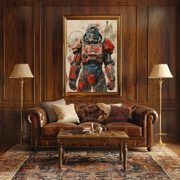 Retro-Futuristic Armor Poster PosterGoat