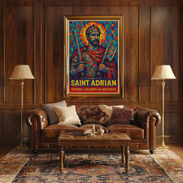 Saint Adrian Patron Of Soldiers And Poster