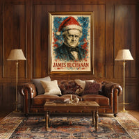 James Buchanan 15th President of the United States Christmas SeriesPoster