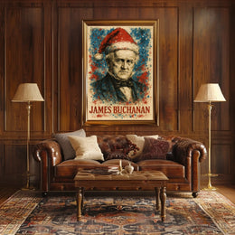 James Buchanan 15th President of the United States Christmas SeriesPoster