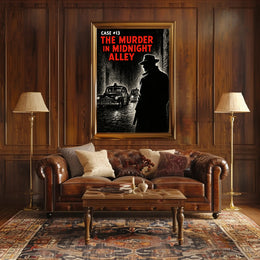 Case #13 The Murder in Midnight Alley Poster PosterGoat