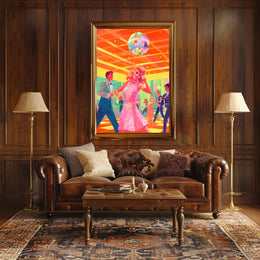 Retro Disco Night Poster