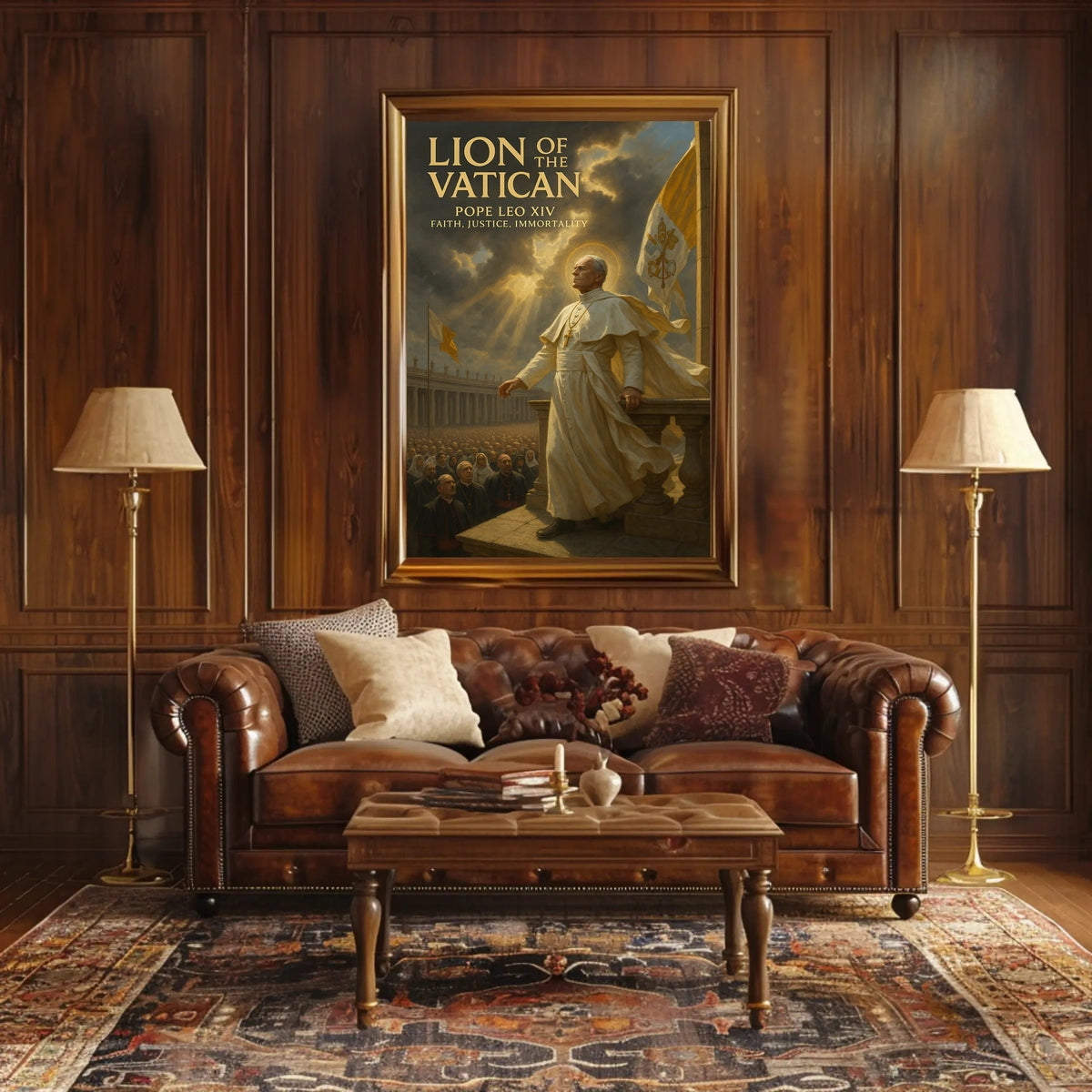 Lion Of The Vatican Pope Leo Xiv Poster