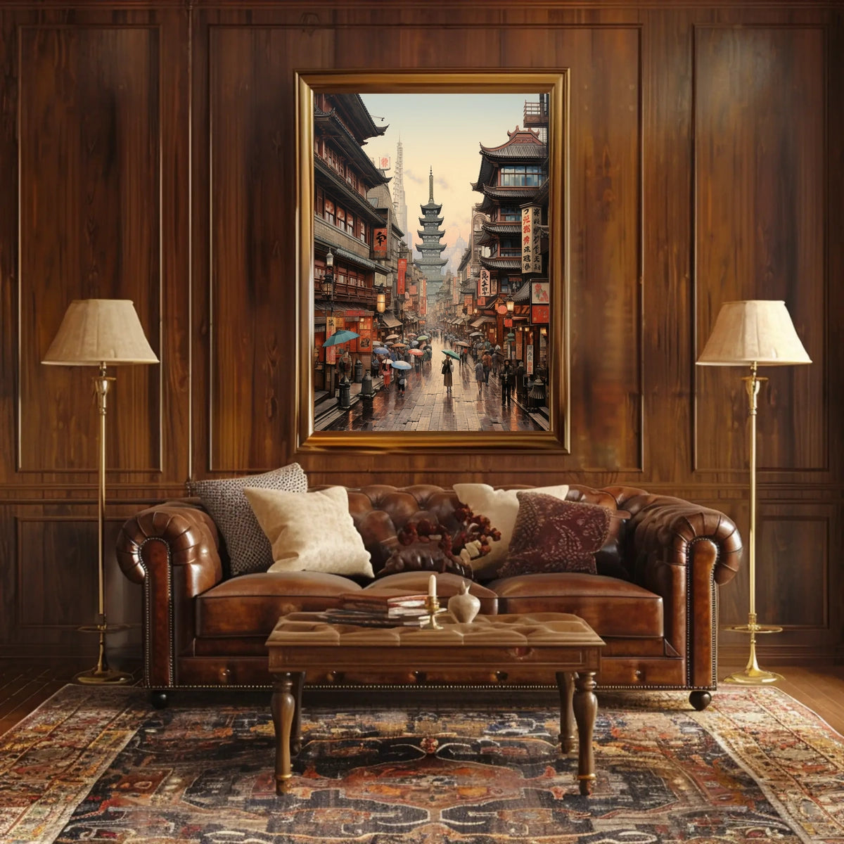 Cultural Harmony in Vibrant Urban Cityscape - Cultural or Heritage Poster