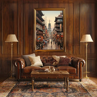 Cultural Harmony in Vibrant Urban Cityscape - Cultural or Heritage Poster