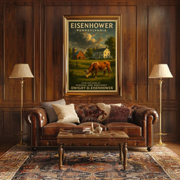 Dwight D. Eisenhower Farm And Home Poster
