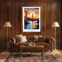 San Francisco Sunset Poster