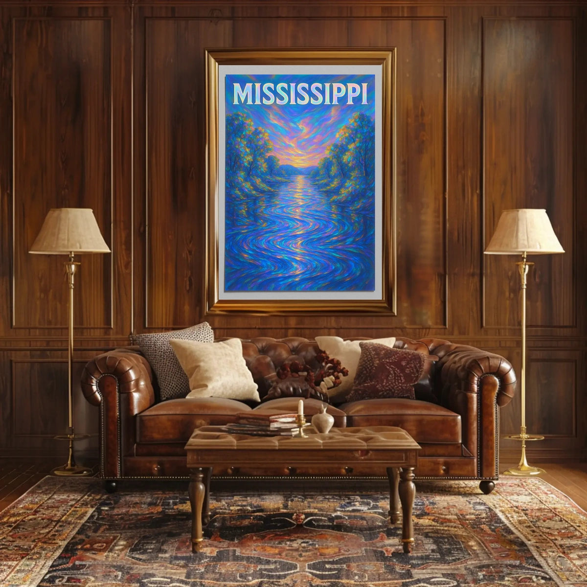 Mississippi River Serenity Poster