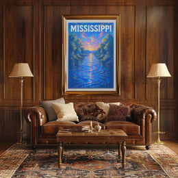 Mississippi River Serenity Poster