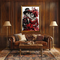 Día de los Muertos Quilling Art Poster - Cultural or Heritage Poster