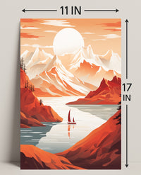 Tranquil Mountain Escape Poster PosterGoat