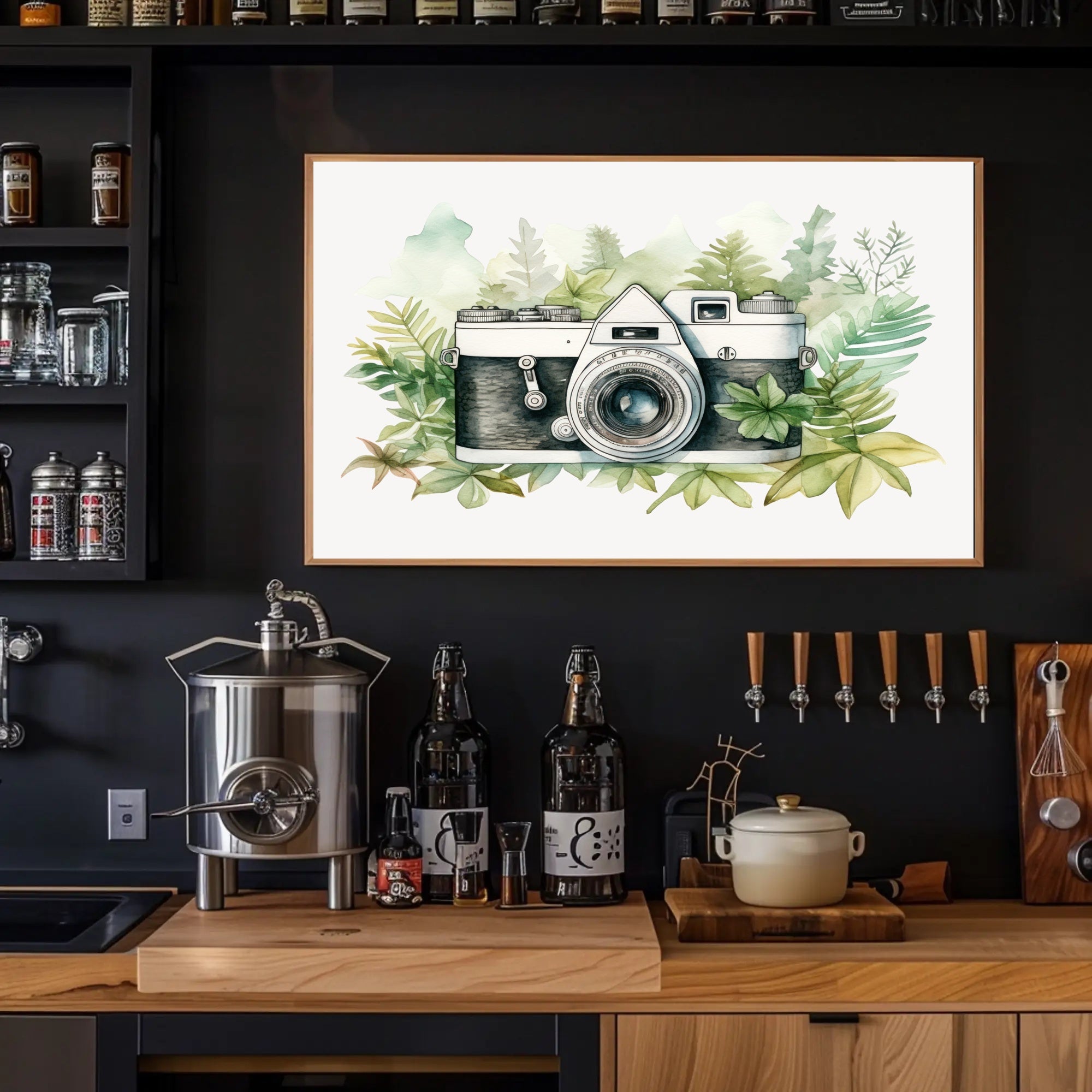 Vintage Camera in Nature Poster
