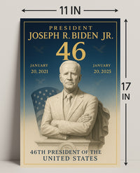 Joseph R. Biden Jr. 46th President Poster PosterGoat
