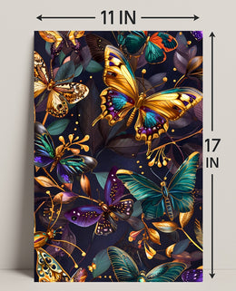 Luxurious Butterfly Elegance: Abstract or Artistic Poster