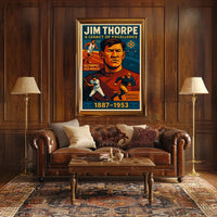 Jim Thorpe A Legacy Of Excellence Poster 18x24 Wall Art