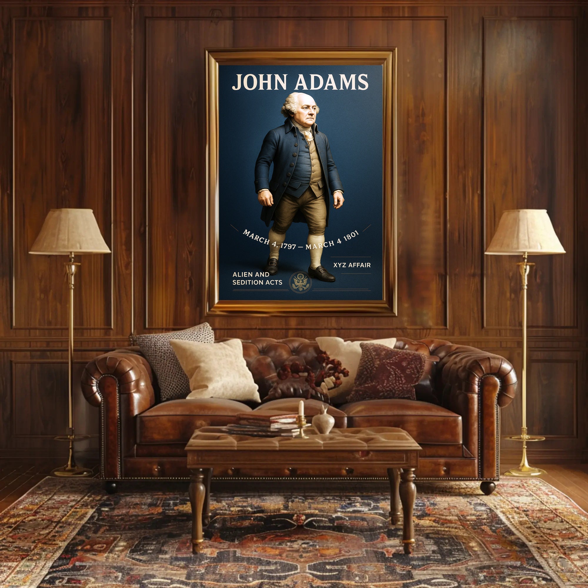 John Adams 2nd President Poster PosterGoat