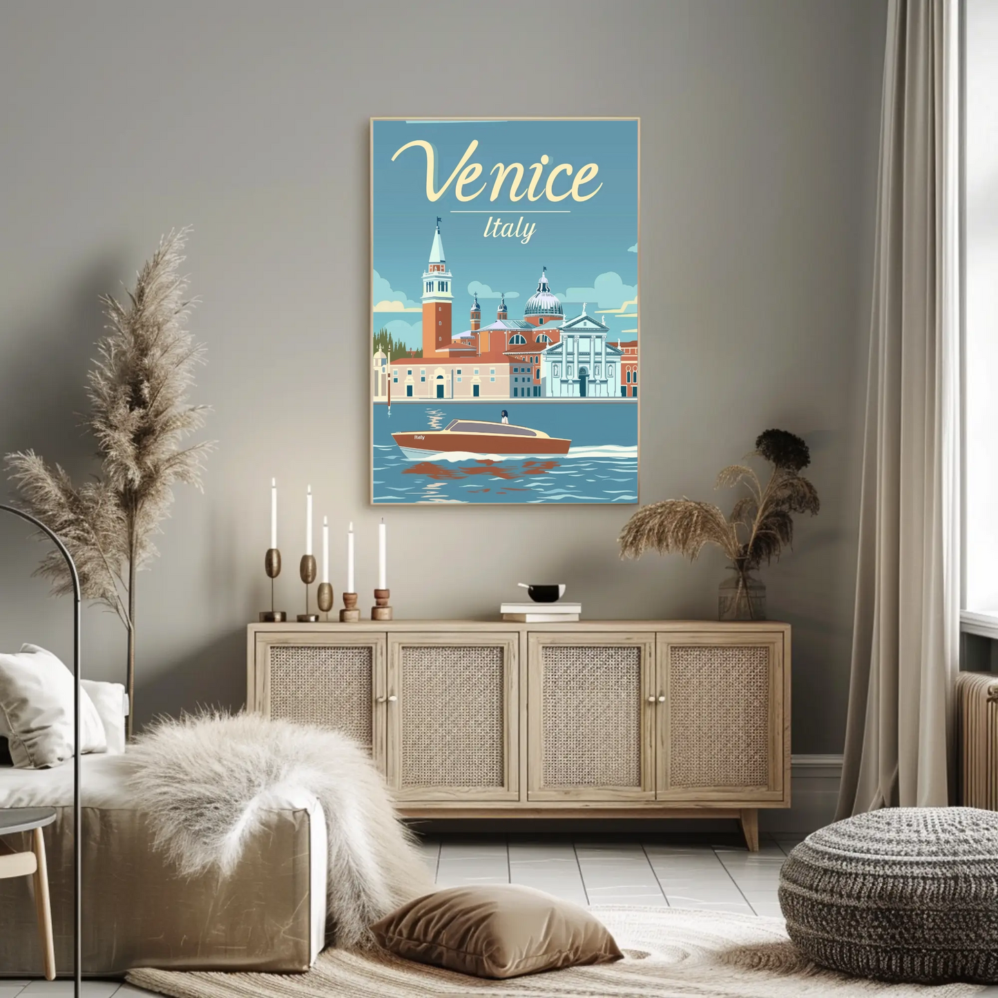 Venice, Italy Vintage Style Poster
