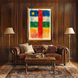 Watercolor Flag Art Wanderlust Poster