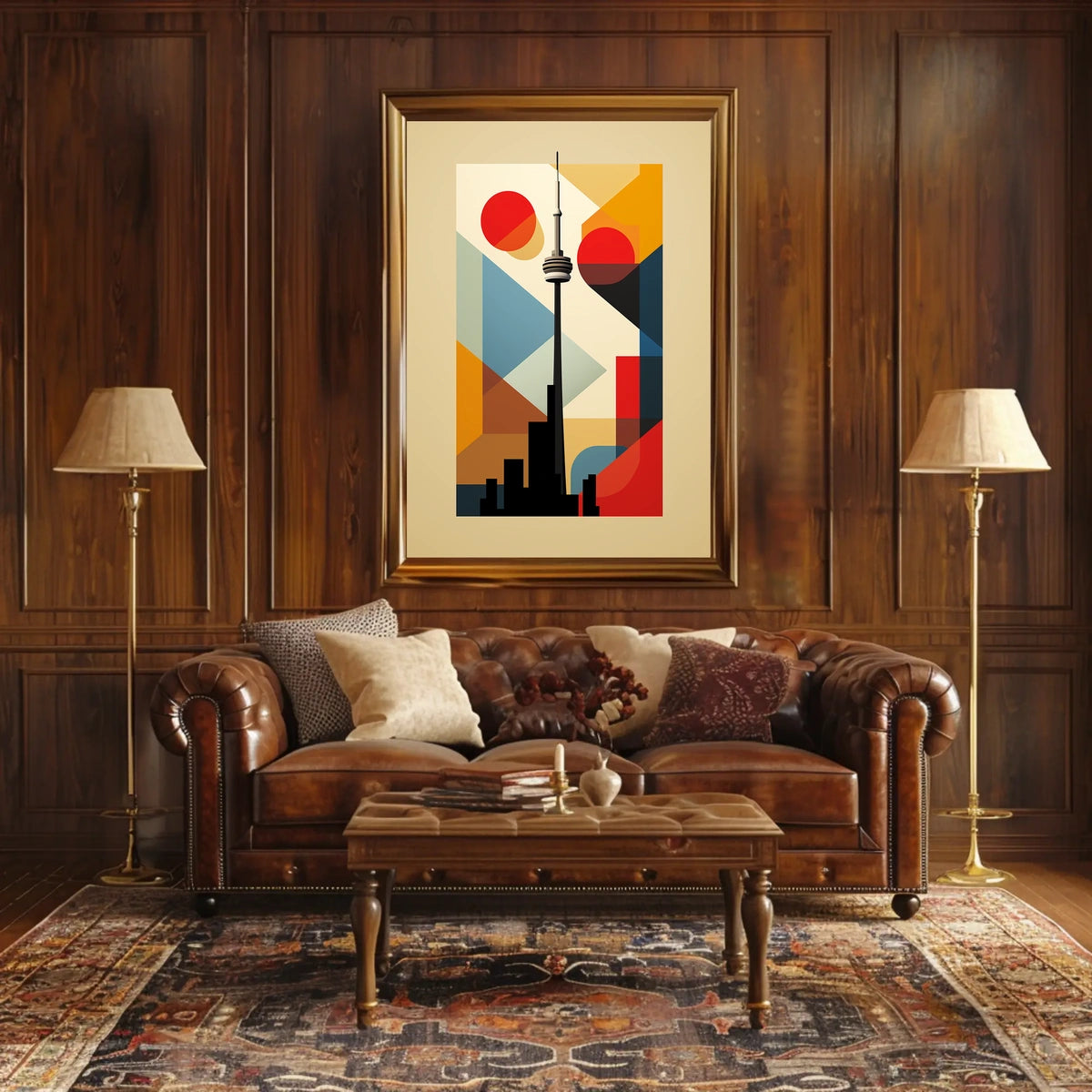 Toronto Skyline Modern Art Travel Poster