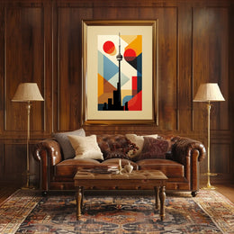 Toronto Skyline Modern Art Travel Poster