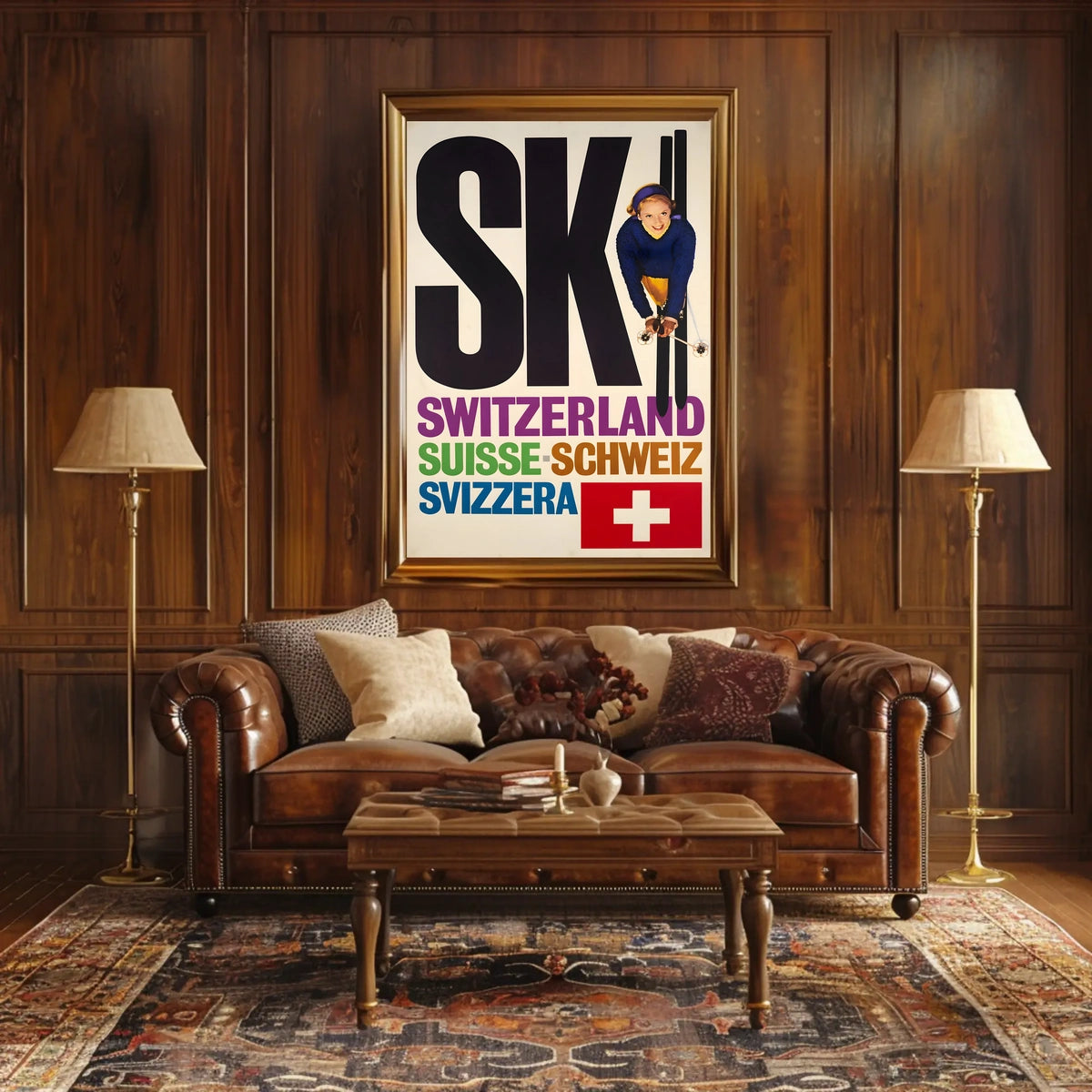Ski Switzerland Poster