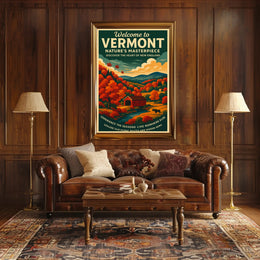Vermont Scenic Nature Poster Wall Art Print
