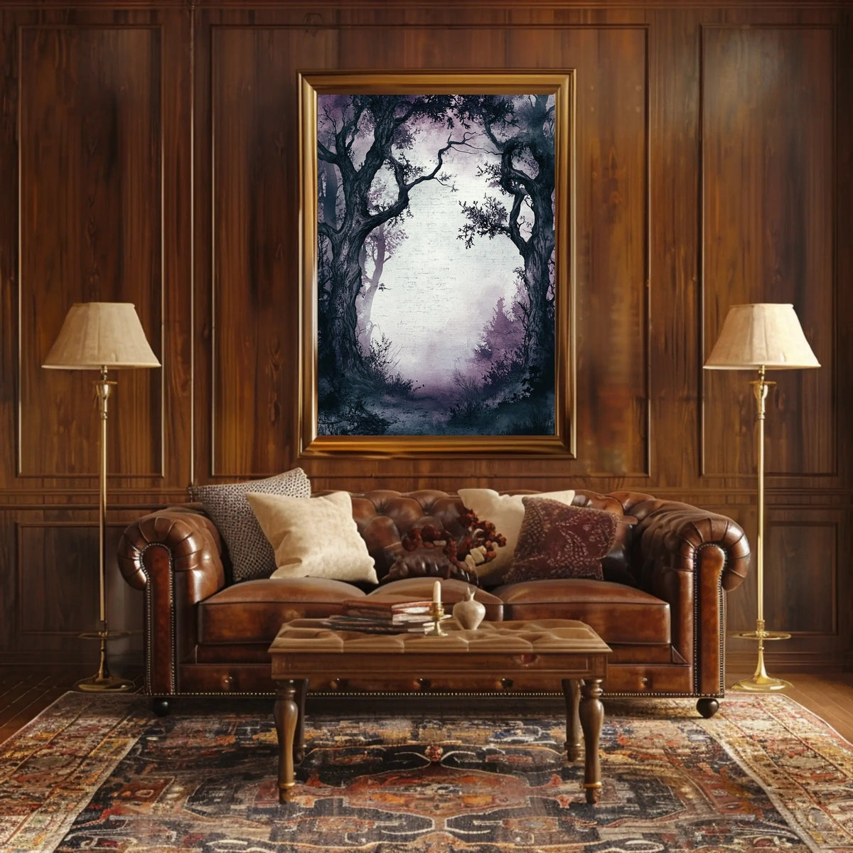 Mystical Forest Wonderland Art Print National Park Poster