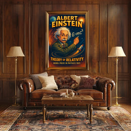 Einstein Relativity Vintage Science Physics Lovers Poster