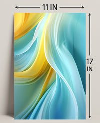 Abstract Waves Of Color Abstract Poster