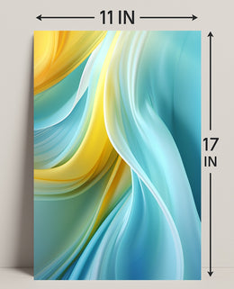 Abstract Waves Of Color Abstract Poster