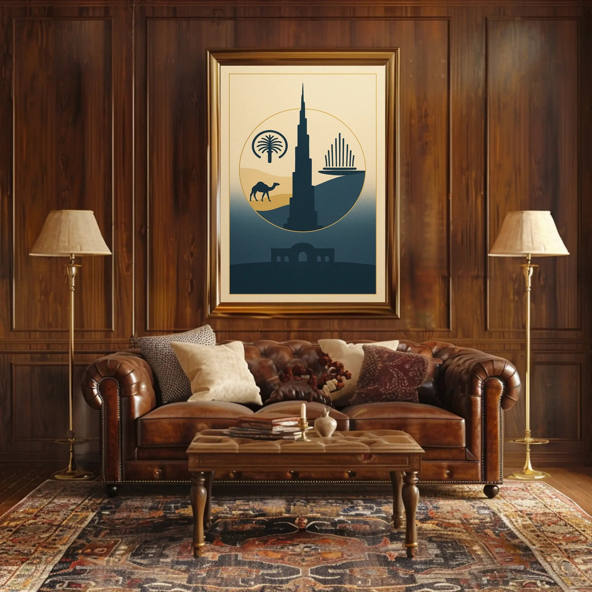 Iconic Dubai Landmarks Poster