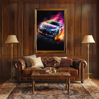 Sleek Modern Sports Car Poster for Thrill Seekers