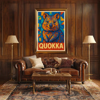 Quokka Mosaic Art Poster