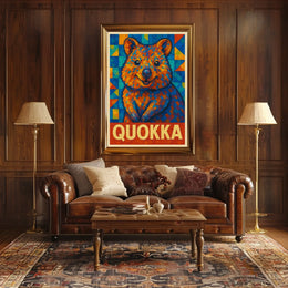 Quokka Mosaic Art Poster