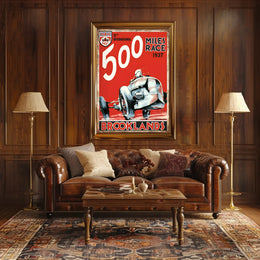 Brooklands 500 Miles Race 1937 Poster
