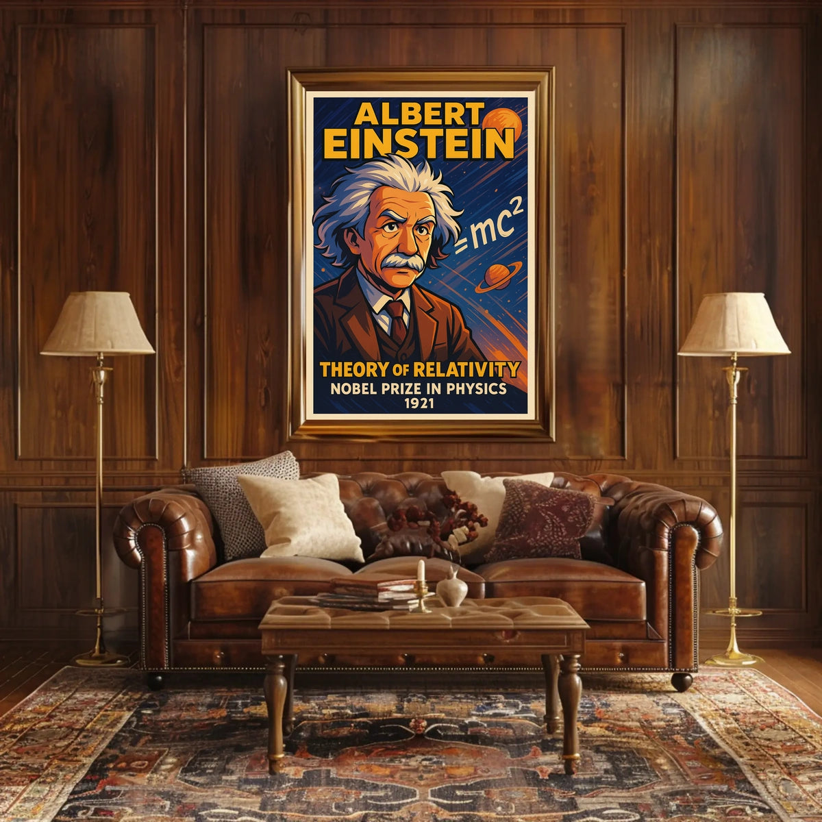 Albert Einstein Theory Of Relativity Poster