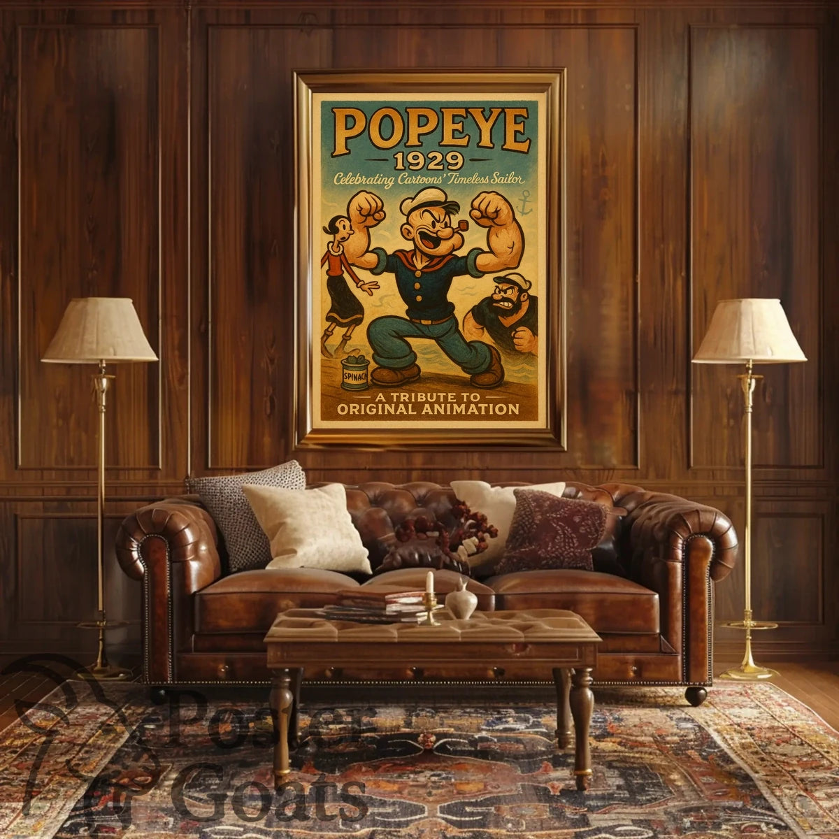 Classic Cartoon Sailor Nostalgia Pop Culture Poster