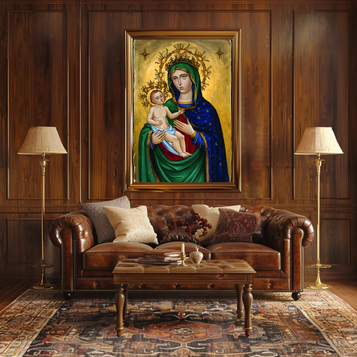 Christian Art  Virgin Mary Poster