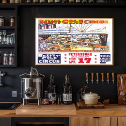 Clyde Beatty-Cole Bros. Circus Poster