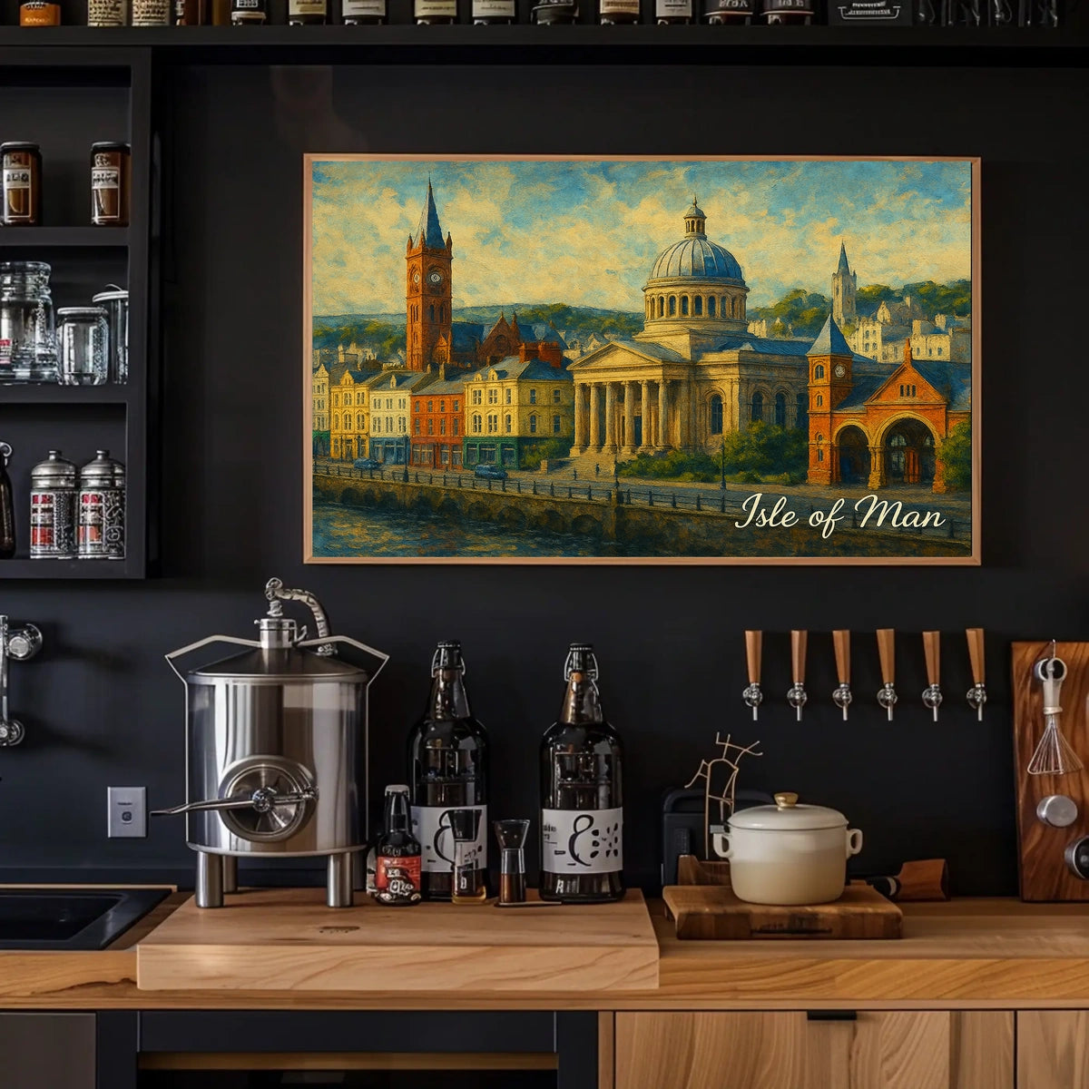 Isle of Man Architectural Charm Poster