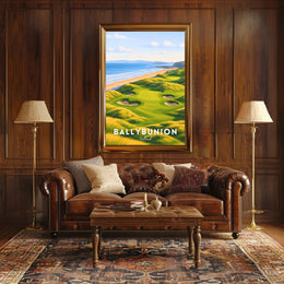 Ballybunion Coastal Golf Course Scenic Travel Poster
