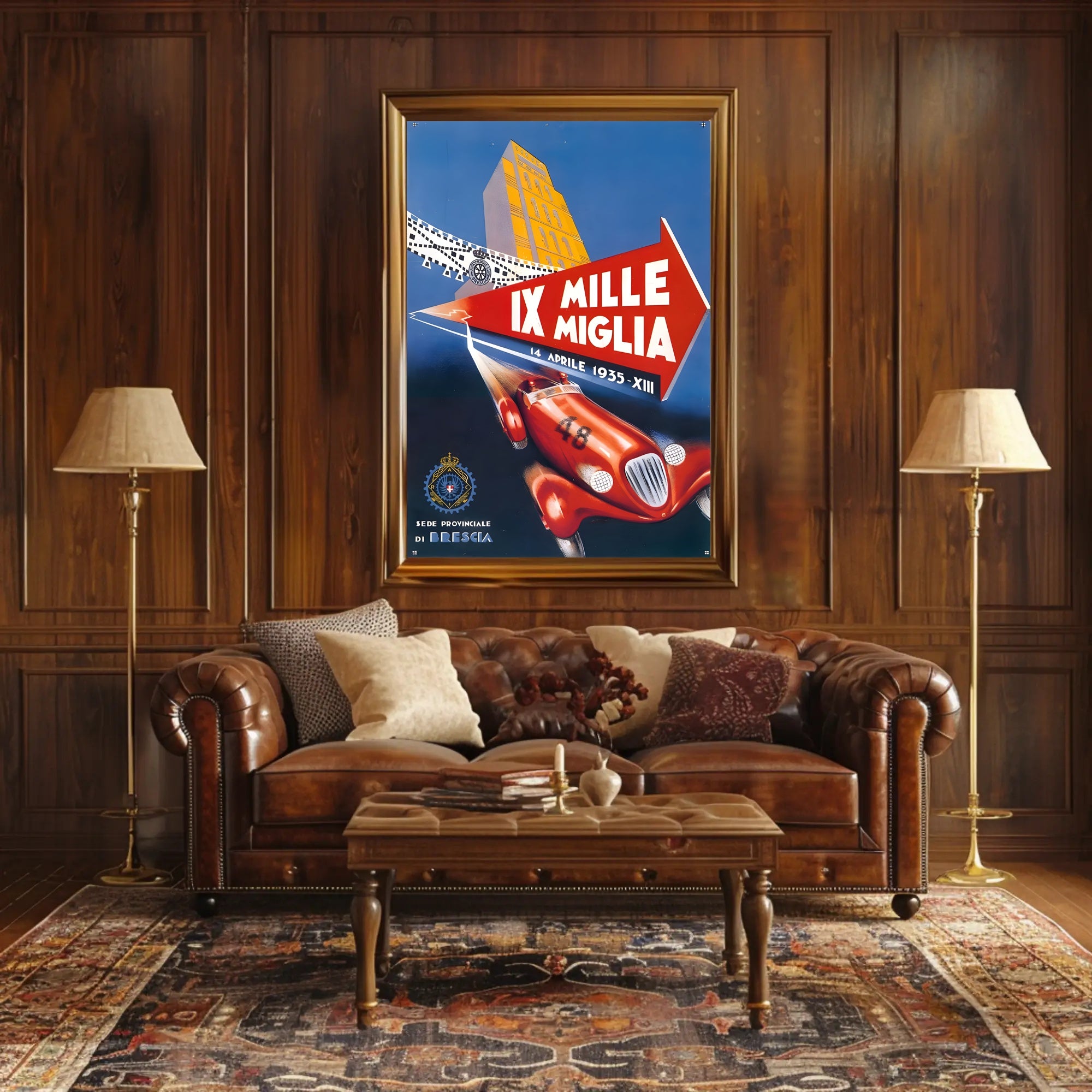 Mille Miglia 1935 Racing Event Poster