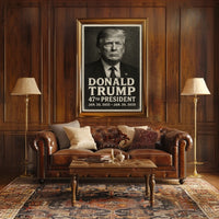 Donald Trump 47th President Vintage Poster