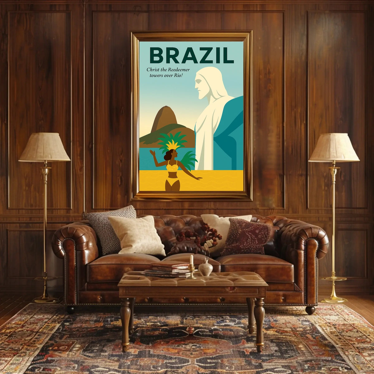 Christ the Redeemer Over Rio Poster
