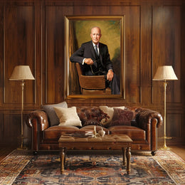 Oil Painting Portrait – Dwight D. Eisenhower Poster