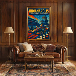 Indianapolis Racing Capital of the World Poster