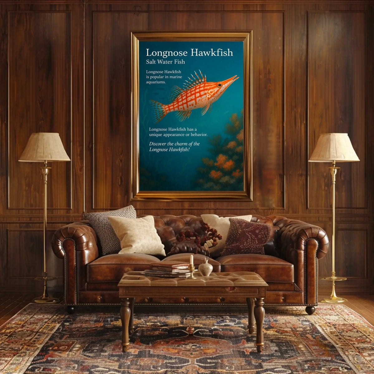 Discover the Longnose Hawkfish Poster
